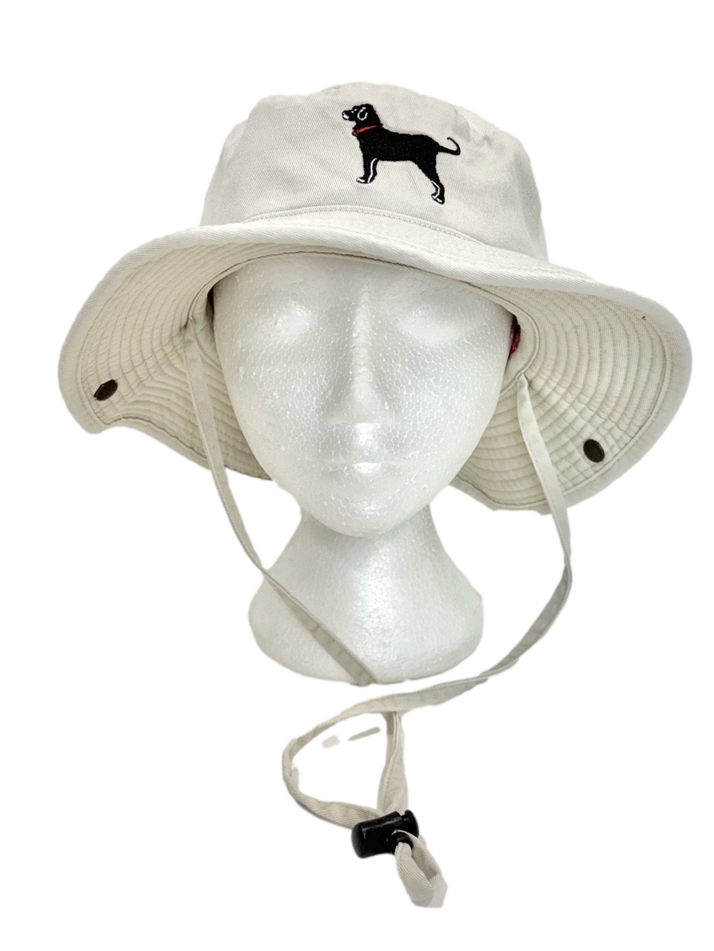 The Black Dog cream sun hat